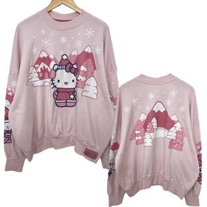 NWT Hello Kitty Winter Holiday Sweatshirt Women’s XXL